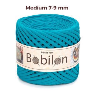 T-shirt yarn, Medium 7-9 mm, Blue Lagoon