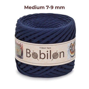 T-shirt yarn, Medium 7-9 mm, Blue Sapphire