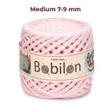 T-shirt yarn, Medium 7-9 mm, Blush Pink