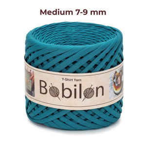 T-shirt yarn, Medium 7-9 mm, Deep Ocean