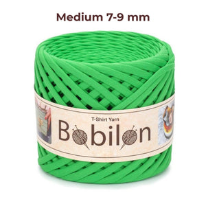 T-shirt yarn, Medium 7-9 mm, Green Apple