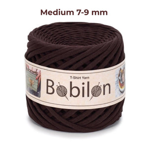 T-shirt yarn, Medium 7-9 mm, Hot Chocolate