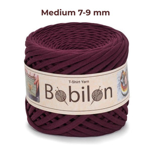 T-shirt yarn, Medium 7-9 mm, Marsala