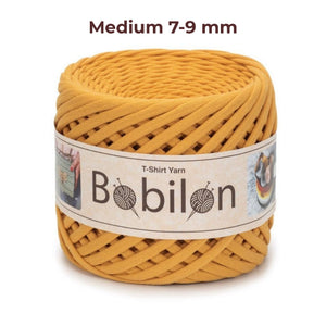 T-shirt yarn, Medium 7-9 mm, Mustard