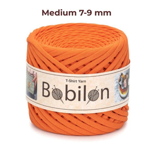T-shirt yarn, Medium 7-9 mm, Orange