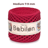 T-shirt yarn, Medium 7-9 mm, Ruby