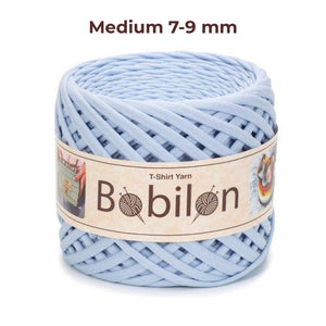 T-shirt yarn, Medium 7-9 mm, Sky Blue