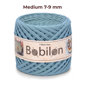 T-shirt yarn, Medium 7-9 mm, Smoky