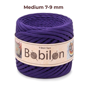 T-shirt yarn, Medium 7-9 mm, Violet