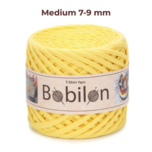 T-shirt yarn, Medium 7-9 mm, Yellow