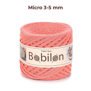 T-shirt yarn, Micro 3-5 mm, Apricot Crush