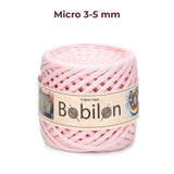 T-shirt yarn, Micro 3-5 mm, Blush Pink