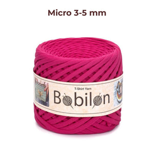 T-shirt yarn, Micro 3-5 mm, Hot Pink