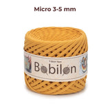T-shirt yarn, Micro 3-5 mm, Mustard