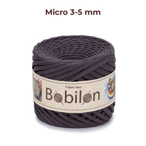 T-shirt yarn, Micro 3-5 mm, Nightfall
