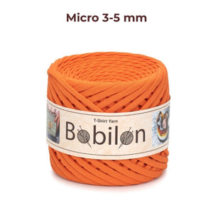 T-shirt yarn, Micro 3-5 mm, Orange
