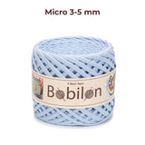 T-shirt yarn, Micro 3-5 mm, Sky Blue