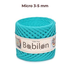 T-shirt yarn, Micro 3-5 mm, Tiffany
