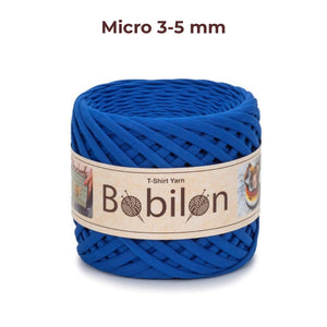 T-shirt yarn, Micro 3-5 mm, Ultramarine
