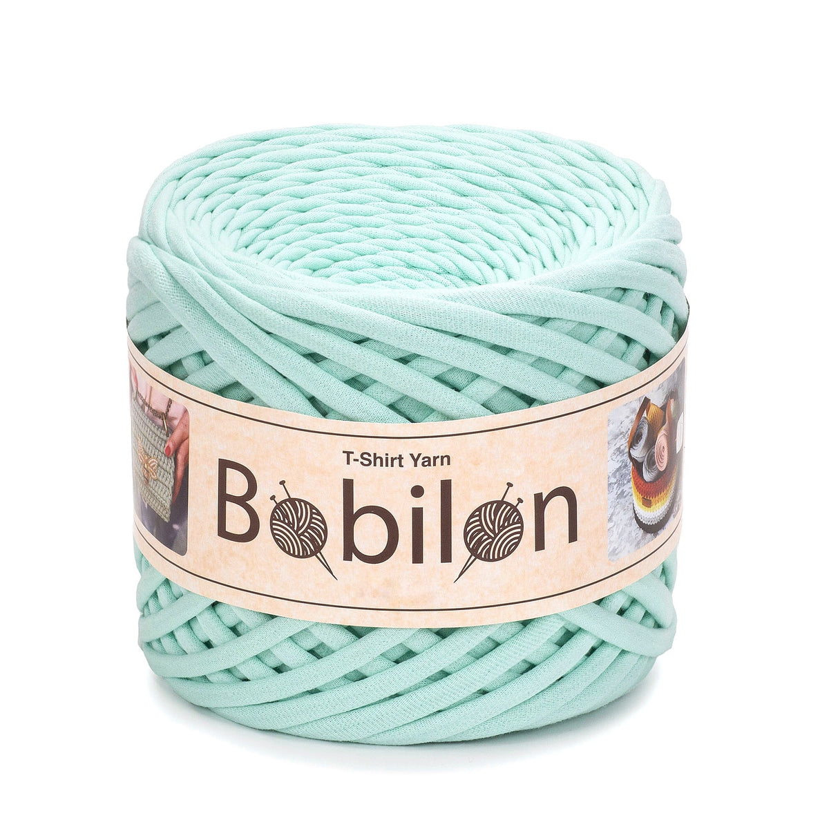 T-shirt yarn, Medium 7-9 mm, Mint