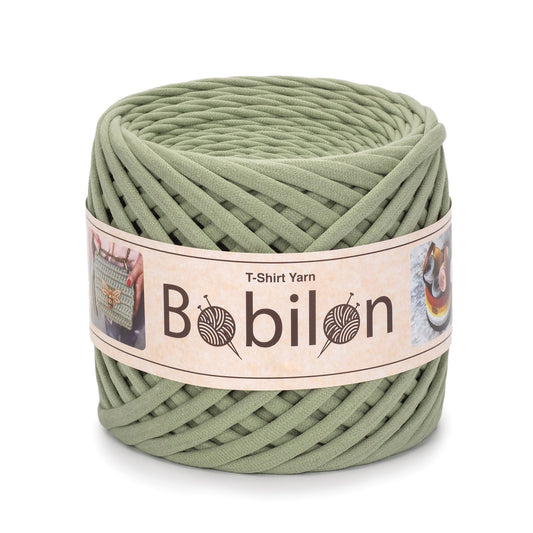 T-shirt yarn, Medium 7-9 mm, Olive