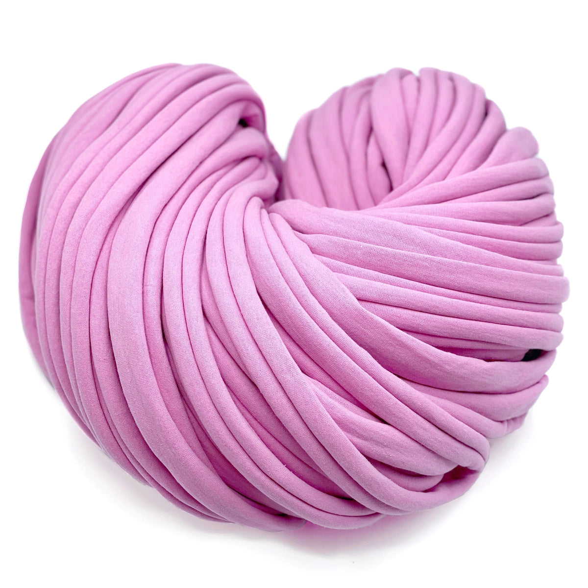 Super Thick T-Shirt Yarn 20–30 mm for Giant Crochet, Hand Knitting & Macrame – Chunky Cotton Tube Yarn – DIY Home Decor – Bubble Gum