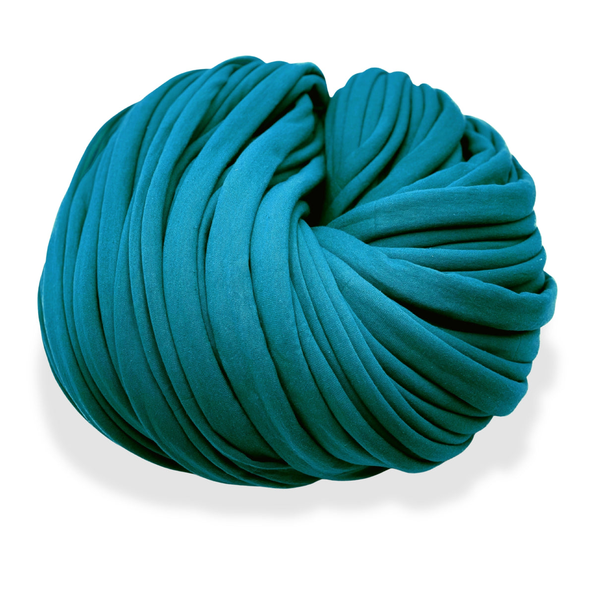Super Thick T-Shirt Yarn 20–30 mm for Giant Crochet, Hand Knitting & Macrame – Chunky Cotton Tube Yarn – DIY Home Decor – Deep Ocean