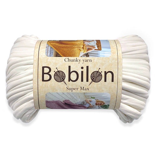 Super Thick T-Shirt Yarn 20–30 mm for Giant Crochet, Hand Knitting & Macrame – Chunky Cotton Tube Yarn – DIY Home Decor – Ice-Cream