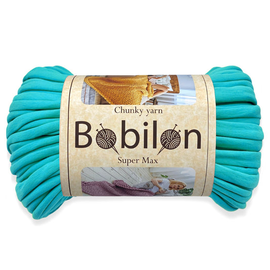 Super Thick T-Shirt Yarn 20–30 mm for Giant Crochet, Hand Knitting & Macrame – Chunky Cotton Tube Yarn – DIY Home Decor – Tiffany