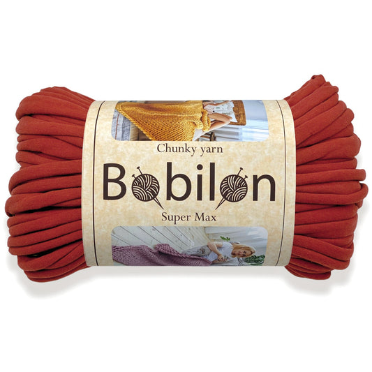 Super Thick T-Shirt Yarn 20–30 mm for Giant Crochet, Hand Knitting & Macrame – Chunky Cotton Tube Yarn – DIY Home Decor – Canyon