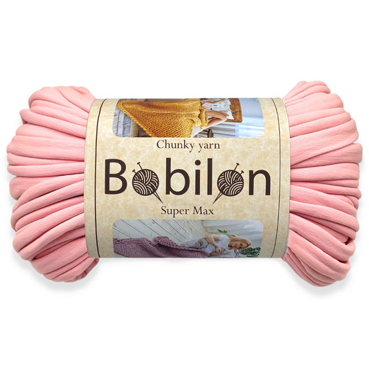 Super Thick T-Shirt Yarn 20–30 mm for Giant Crochet, Hand Knitting & Macrame – Chunky Cotton Tube Yarn – DIY Home Decor – Marshmallow