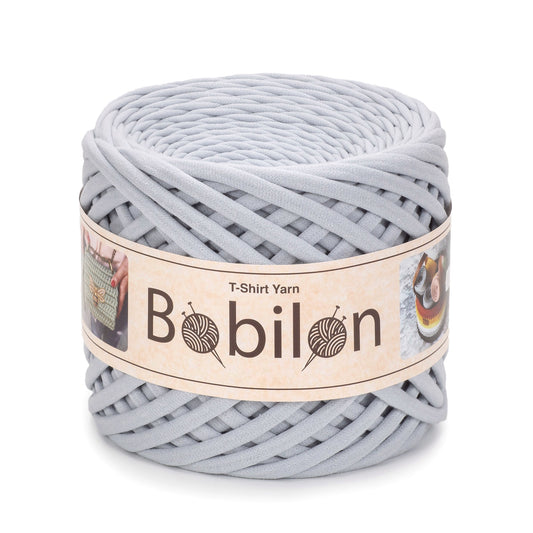 T-shirt yarn, Mini 5-7 mm, Silver