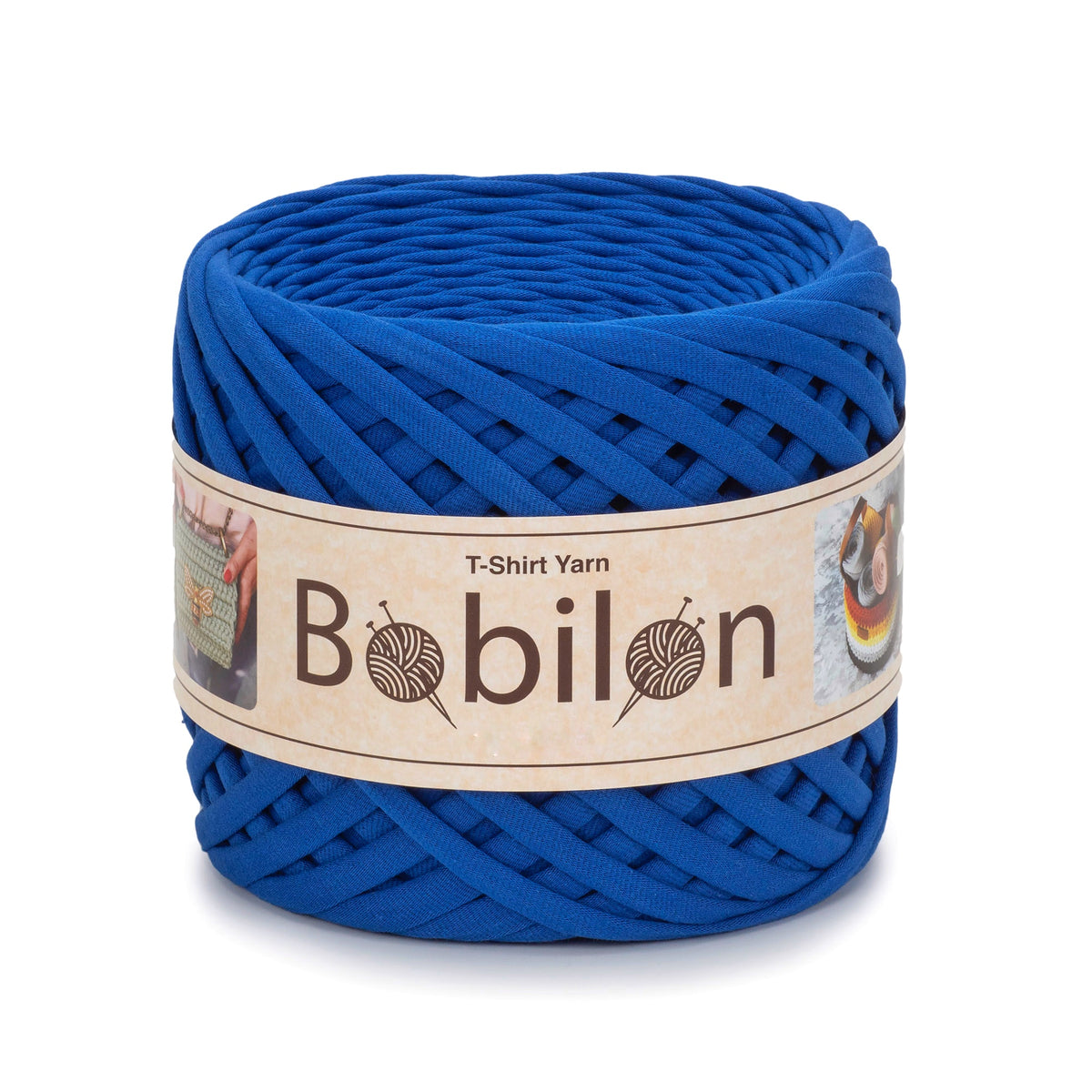 T-shirt yarn, Micro 3-5 mm, Ultramarine