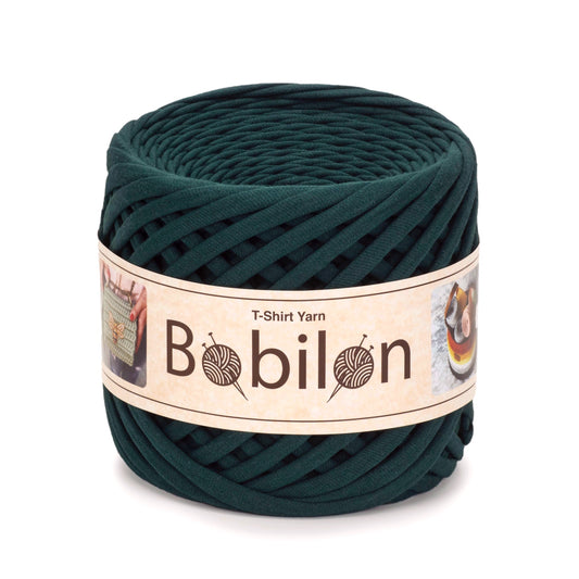 T-shirt yarn, Micro 3-5 mm, Ultramarine Green