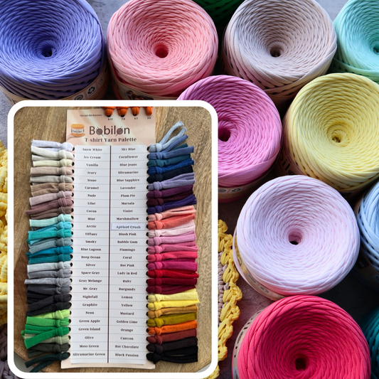 Bobilon Cotton T-Shirt Yarn Color Palette Card