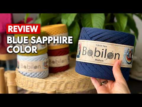 T-shirt yarn, Medium 7-9 mm, Blue Sapphire