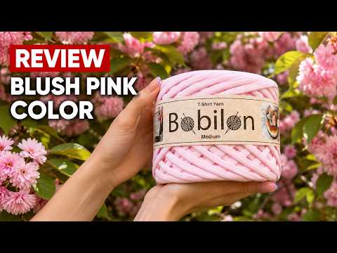 T-shirt yarn, Medium 7-9 mm, Blush Pink