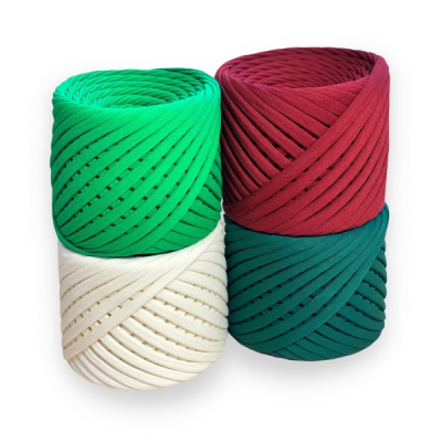 Sets of 4 T-shirt Yarn Balls "Winter"