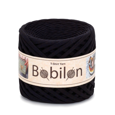 T-Shirt Yarn Ball, Black Passion 7-9 mm