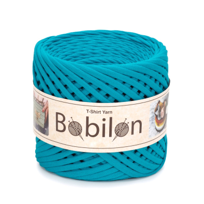 T-Shirt Yarn Ball, Blue Lagoon 9-11 mm