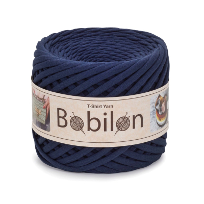 T-Shirt Yarn Ball, Blue Sapphire 3-5 mm