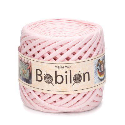 T-Shirt Yarn Ball, Blush Pink 3-5 mm