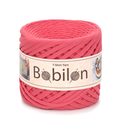 T-Shirt Yarn Ball, Coral 5-7 mm