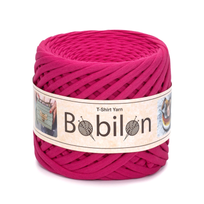 T-Shirt Yarn Ball, Hot Pink-7-9(mm)