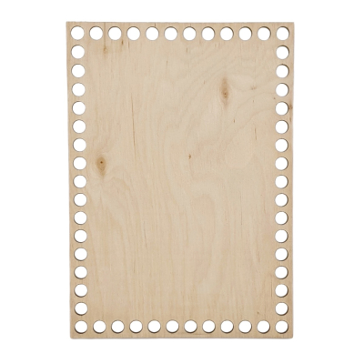 Bobilon Rectangle Wooden Bottom for Crochet Baskets 15 x 21 cm (5.9 x 8.2 in)