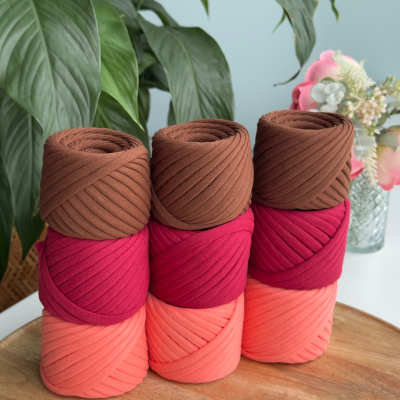 T-Shirt Yarn Crochet Kit "Happy Friday set"