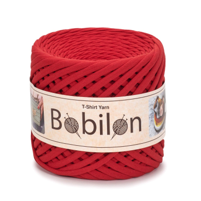 T-Shirt Yarn Ball, Lady in Red 5-7 mm