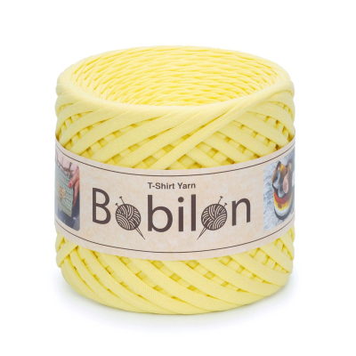 T-Shirt Yarn Ball, Lemon 3-5 mm