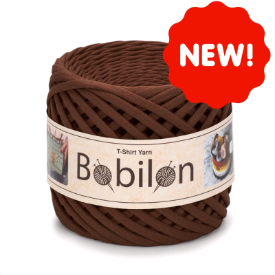 T-Shirt Yarn Ball, Sweet Brownie 5-7 mm