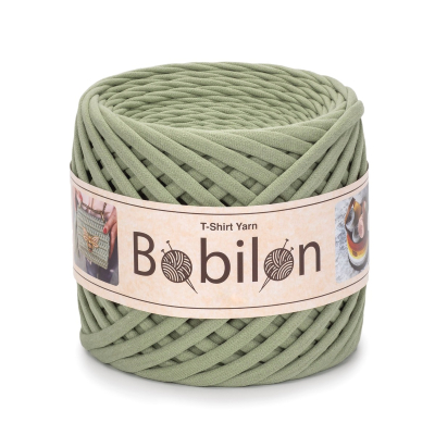 T-Shirt Yarn Ball, Olive 9-11mm